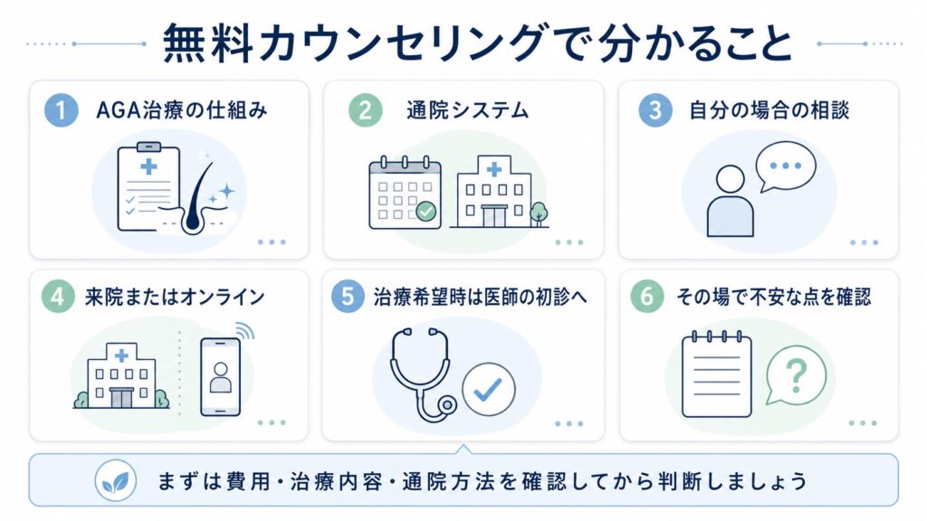 銀クリの無料カウンセリングで分かること